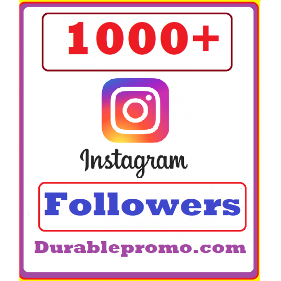 1000 Instagram Followers Real  & High Quality