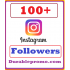 100 Instagram Followers Real  & High Quality