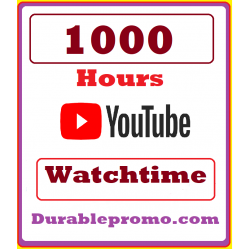 1000 Hours YouTube Watch time Real & High Quality