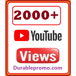2000 YouTube Views Real & High Quality worldwide